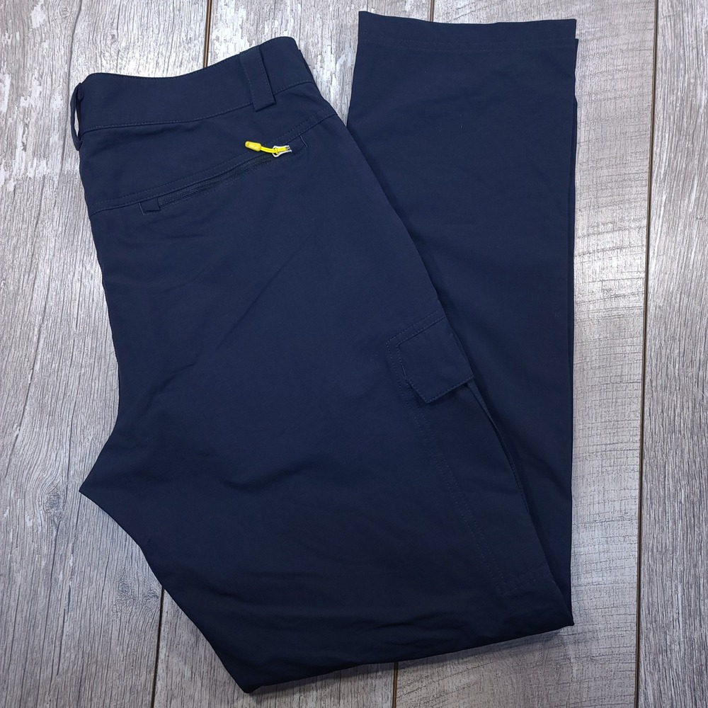 Helly Hansen Cargo Pants Mens 34x34 Navy Blue Quick Dry Hiking Sailing Outdoor